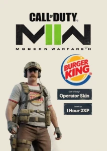 Skin COD Warzone 2 - Burguer King - Call of Duty