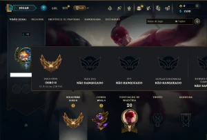 Ouro 2 com 55 Champs e 5 Skins - League of Legends LOL