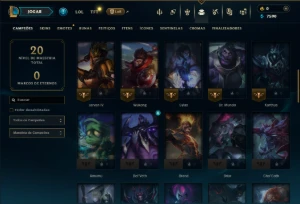 Ouro 2 com 55 Champs e 5 Skins - League of Legends LOL