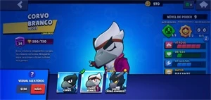 Conta Brawl 46 personagens + skins - Brawl Stars