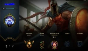 CONTA PLATINA IV + CONTA GOLD IV - League of Legends LOL