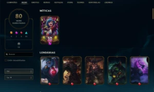 CONTA LOL DE 2013 FULL ACESSO - 140 CAMPEÕES COM 81 SKINS - League of Legends
