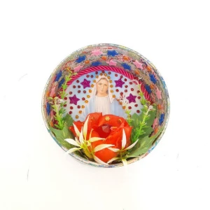 Relicário Redondo Nossa Senhora das Graças - Artesanato e Personalizados