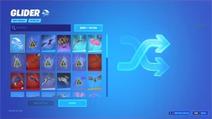 Conta de Fortnite com várias skins