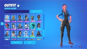 Conta de Fortnite com várias skins