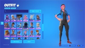 Conta de Fortnite com várias skins