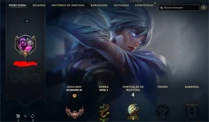 SMURF COM RIVEN EMISSARIA - League of Legends LOL