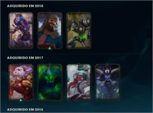 Conta Lol platina IV criada 2015 - League of Legends