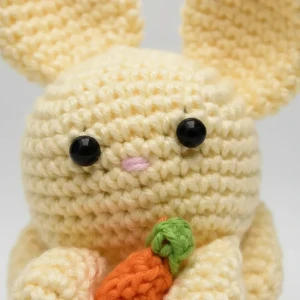 Coelho Amarelo Cenoura Amigurumi - Artesanato e Personalizados