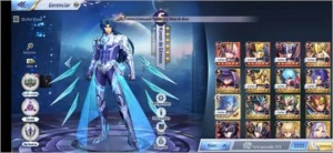 Vendo conta Saint Seiya Awakening LV 59, vários personagens. SSA