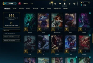 Platina 4 com 60 Champs e 19 Skins - League of Legends LOL