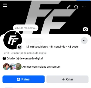 Conta de fecebook pronta pra monetizar - Redes Sociais