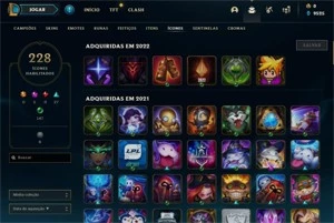 Conta LoL LVL499 com diversas skins lendárias. Veja as fotos - League of Legends