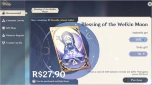 AR 31 mona, jean, benção da lua e 38 tiros - Genshin Impact