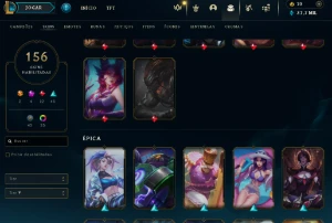 Conta Lol Full Acesso - Lvl 389 - 156 Skins - Todos Campeões - League of Legends