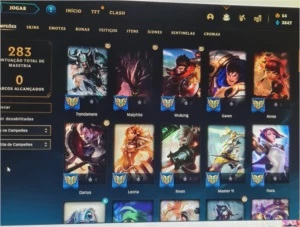 conta de lol ex platina 3 - League of Legends