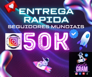 Seguidores Instagram - O Top Pacote 50K Promocional - Social Media