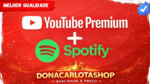 Spotify(2 Meses) + Youtube Premium(30 dias) - Assinaturas e Premium