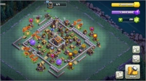 Clash of clans cv13 quase full e base do construtor full