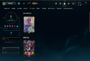 Unranked com 60 Champs e 6 Skins +80 Espolios - League of Legends LOL