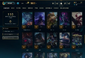Unranked com 60 Champs e 6 Skins +80 Espolios - League of Legends LOL