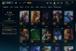 Unranked com 60 Champs e 6 Skins +80 Espolios - League of Legends LOL