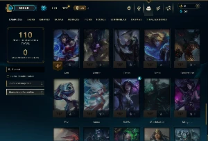 Unranked com 60 Champs e 6 Skins +80 Espolios - League of Legends LOL