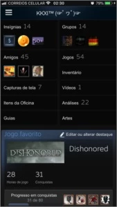 Steam conta