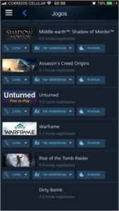 Steam conta
