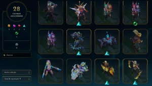 Conta Full Acess - 117 Skins - 12 Skins Prestigios - Main Ad - League of Legends LOL