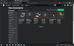 Conta de Roblox masculina