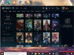 Conta de 2020 boa com 95 champs 133 SKINS com 2 Prestígio - League of Legends LOL