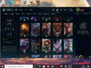 Conta de 2020 boa com 95 champs 133 SKINS com 2 Prestígio - League of Legends LOL