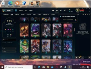Conta de 2020 boa com 95 champs 133 SKINS com 2 Prestígio - League of Legends LOL