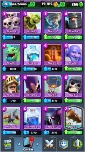 CLASH ROYALE LEVEL 10 COM 8 LENDÁRIAS