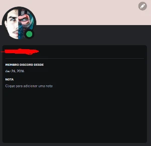Conta Discord 2016 - Outros