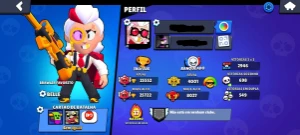 Conta do beta, shelly stelar, bull rei barbaro e etc. - Brawl Stars