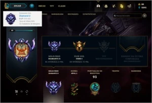 Conta DIAMANTE 2 com 11 skins e 34 champs - League of Legends LOL