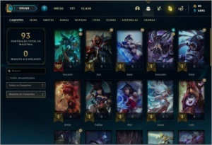 Conta DIAMANTE 2 com 11 skins e 34 champs - League of Legends LOL