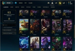 Conta DIAMANTE 2 com 11 skins e 34 champs - League of Legends LOL