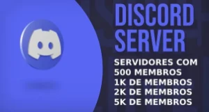 vendo servidor do discord com 500 membros