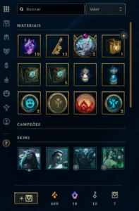 Conta Lol Smurf Mestre Com 63K Essencia Azul - League of Legends