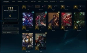 Conta League of Legends Platina 4 LOL