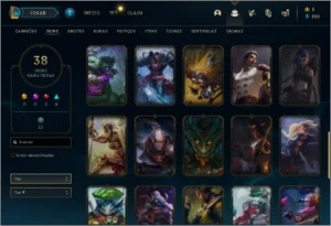 CONTA LOL 38 SKINS COM NICK BOM PRA MAIN ADC/LUCIAN - League of Legends
