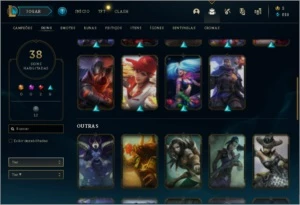 CONTA LOL 38 SKINS COM NICK BOM PRA MAIN ADC/LUCIAN - League of Legends