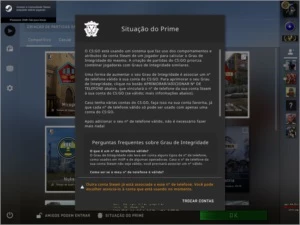 Conta Steam 14 Anos + Prime + Águia 2 + Nível 16 Gamersclub - Counter Strike CS