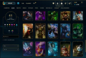 Prata 2 com 65 Champs e 41 Skins - League of Legends LOL