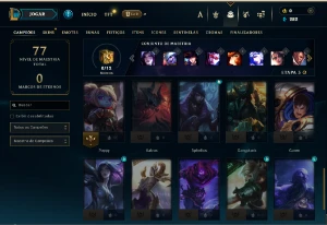 Bronze 3 com 35 Champs e 15 Skins ( MAIN ADC ) - League of Legends LOL