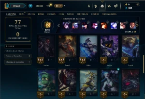 Bronze 3 com 35 Champs e 15 Skins ( MAIN ADC ) - League of Legends LOL