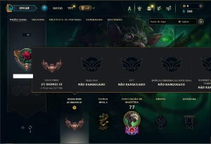 Bronze 3 com 35 Champs e 15 Skins ( MAIN ADC )